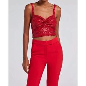 NEW GENERATION LOVE estella sequin tank in rouge